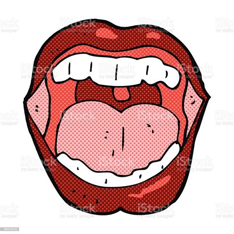 Mulut Kartun Komik Ilustrasi Stok Unduh Gambar Sekarang Bibir