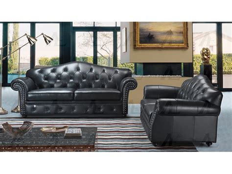 Black Italian Leather Sofa Set Shop For Affordable Home Furniture