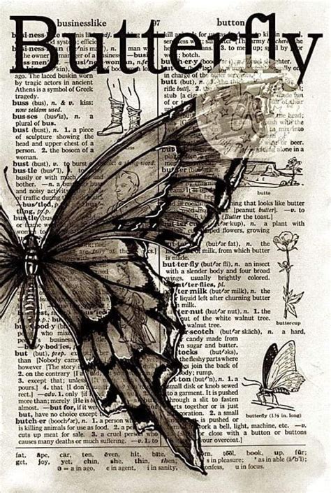Butterfly Vintage Poster Art Picture Collage Wall Poster Wall Art