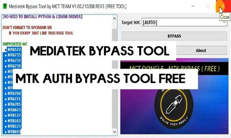 MediaTek Bypass Tool V4 By MCT New MTK Auth Bypass Tool