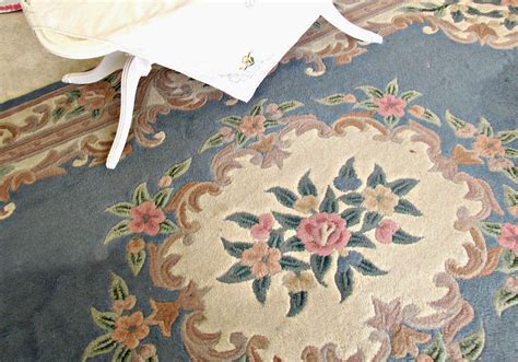 Penny S Vintage Home Vintage Blue Pink Wool Rug Looks Fabulous