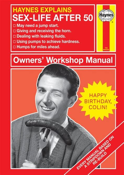 Haynes Owners Workshop Manual For Sex Life After 50 Card Moonpig