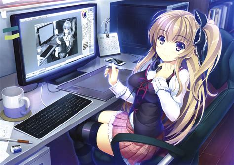 Anime Girl At Computer Sexiezpix Web Porn