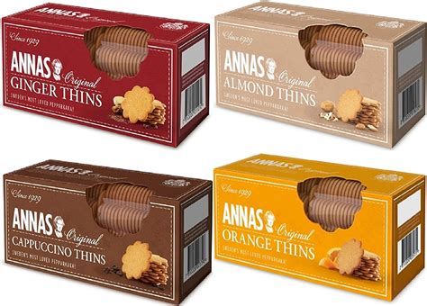 Annas Original Biscuit Selections Orange Thins Cappuccino Thins