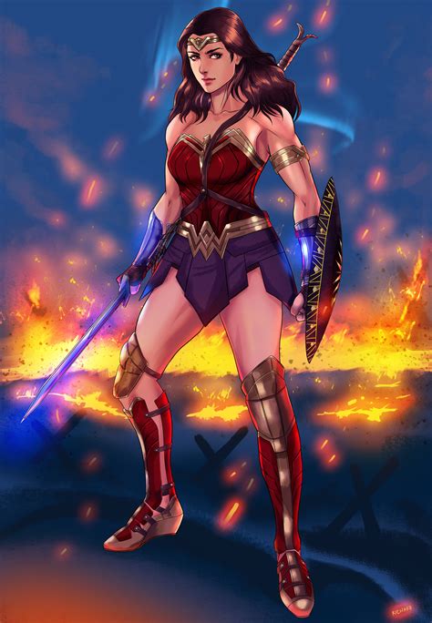 Wonder Woman Drawings