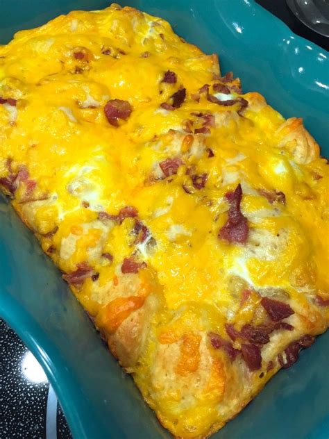 Sausage Egg And Biscuit Breakfast Casserole Vals Recipe Box