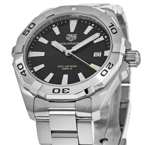 Tag Heuer Aquaracer 300m 41mm Black Dial Stainless Steel Mens Watch