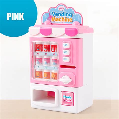 Kids Toys Vending Machine Beverage Machine Simulation Home Shopping Set
