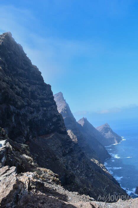 Mirador Del Balcon Gran Canaria Huge Pyramid Shaped Rocks Photographed Wall Mural Murals