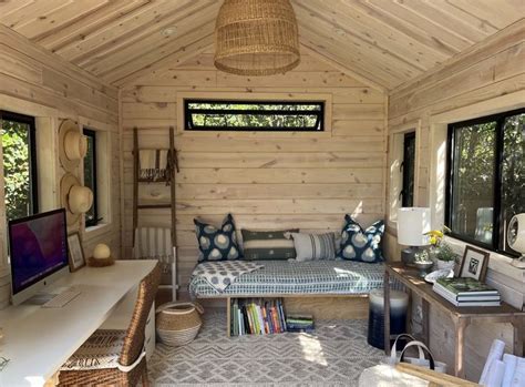 The Image Shows A Gorgeous Officestudio Shed With Amazing Pine