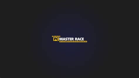 Pc Master Race Logo Computer Pc Gaming Video Games Hd Wallpaper
