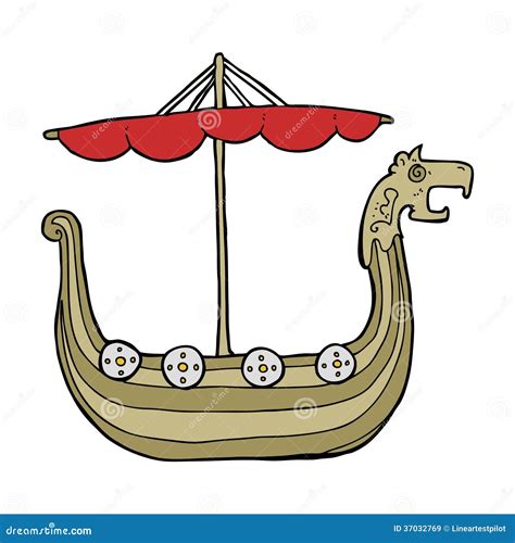 Cartoon Viking Ship Royalty Free Stock Images Image 37032769