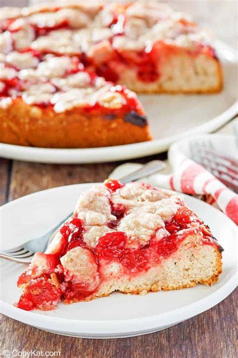 Cherry Coffee Cake With Crumb Topping CopyKat Recipes