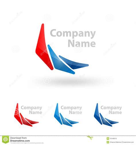 Triangle Logo Company Name Design Royalty Free Stock Image