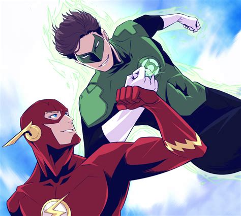 Barry Allen And Hal Jordan Photo Dc Comics Superheroes Dc Comics Art