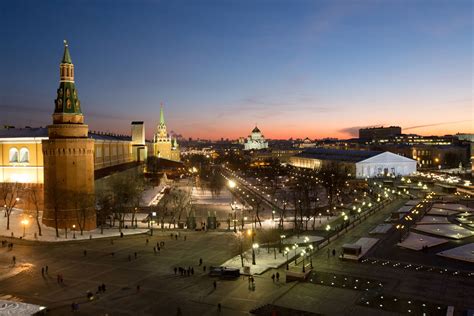 Dazzling City Skylines Moscow Russia Eastern Europe Art And