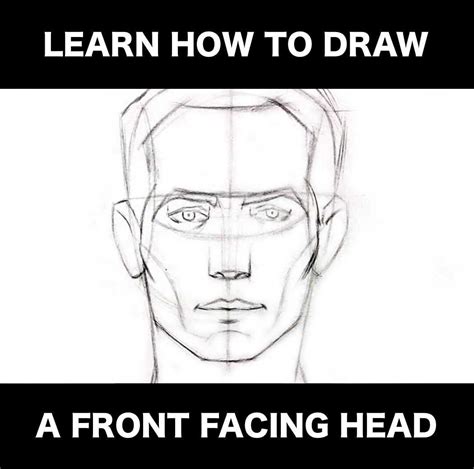 Proko How To Draw The Head Front View Learn To Draw Headed Male