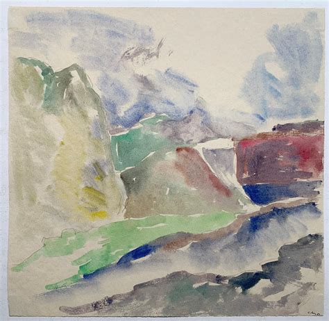 Yuri Larin Russian Landscape Abstract Painting For Sale At 1stdibs