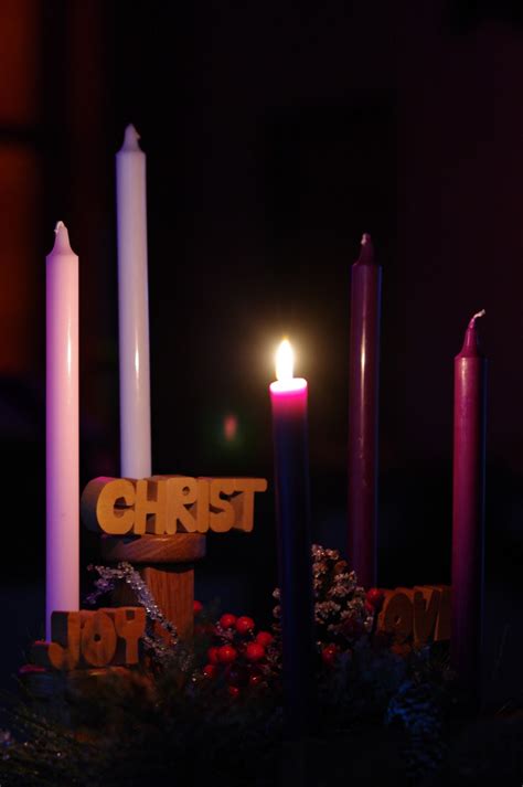 Lighting Of The Advent Candles Advent Waiting