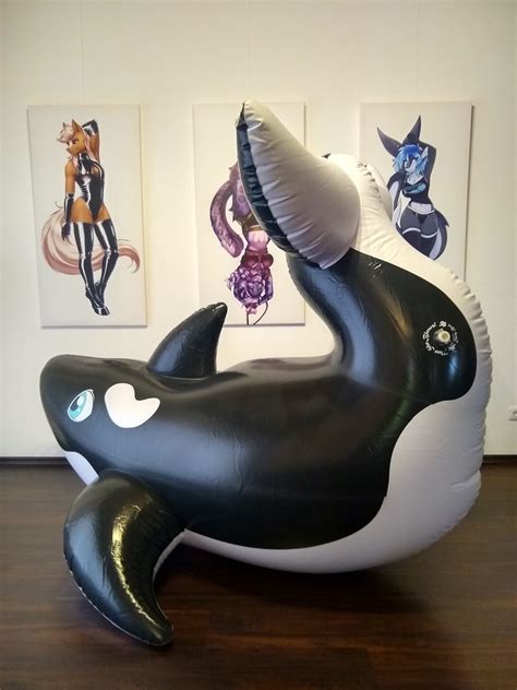 Inflatable Orca Whale By Dirty Bird Horseplay Toys