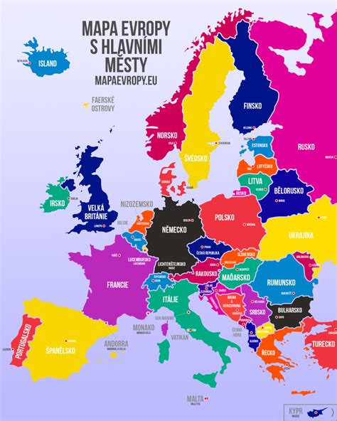 Severní makedonie je jednou z mnoha zemí v evropě dnes, severní makedonie je ne členem evropské unie. Mapa Evropy s hlavními městy | Mapaevropy.eu