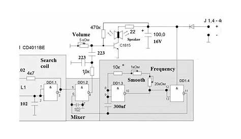 metal detector schematic diagram