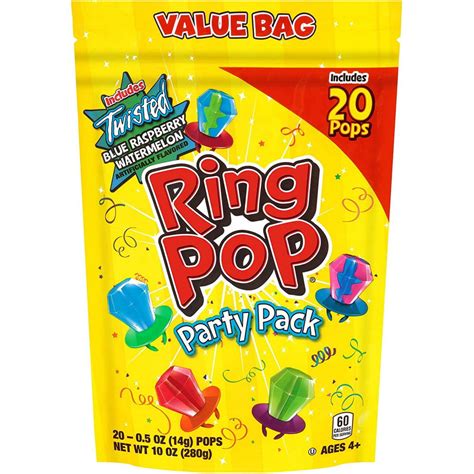 Ring Pop Individually Wrapped Bulk Lollipop Variety Party Lollipop