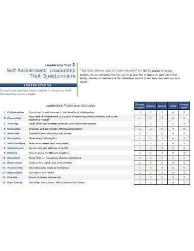It is designed to foster awareness of your. 8+ Leadership Assessment Questionnaire Templates in PDF | Free & Premium Templates