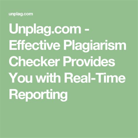 Effective Plagiarism Checker Provides You With Real Time
