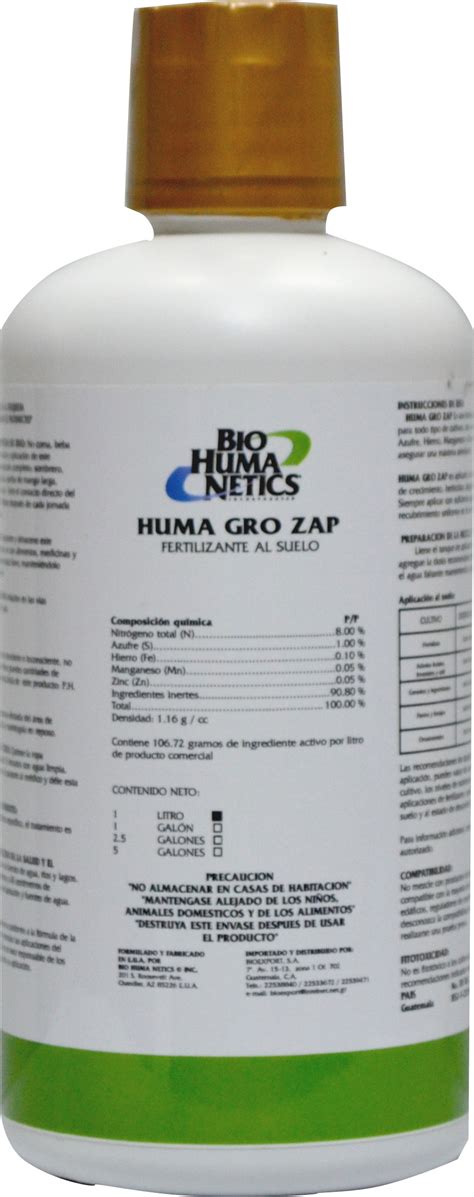 Fertilizante Huma Gro Zap Bioexport