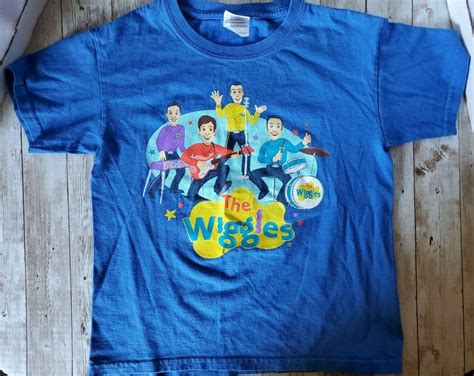 Wiggles Im With The Band Blue Shirt Xs Greg Anthony Murray Jeff 100