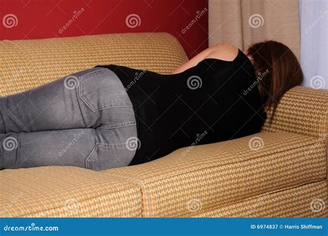 Teen On Couch Stock Image Image Of Beautiful Girl Sleep 6974837