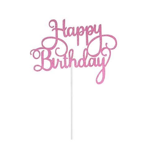 Buy Ljhsz 20pcs Happy Birthday Cake Toppers Birthday Gold Cupcake