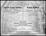 Traueranzeigen von Marie-Luise und Klaus Köhler | Trauer-in-NRW.de
