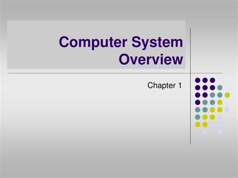 Ppt Computer System Overview Powerpoint Presentation Free Download