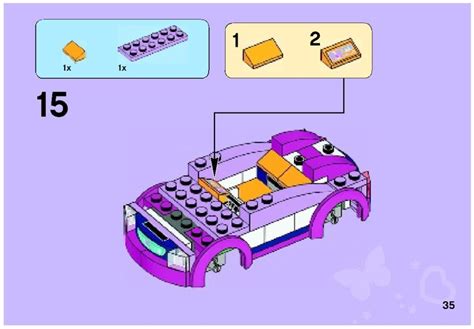 Lego 41013 Emma S Sports Car Instructions Friends