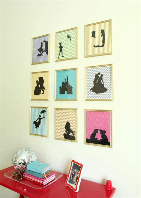 Decorating like disney for christmas | how to build it. Dollar Store Disney Gallery Wall for a Teen Girl's Room ...