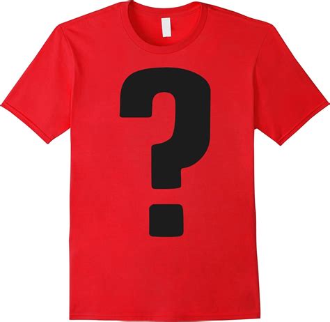 Question Mark Big Black Bold Simple Graphic T Shirt Clothing