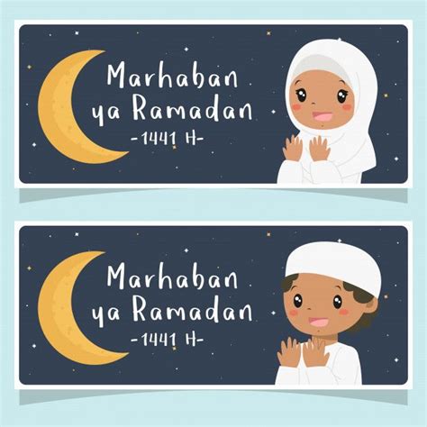 40 Populer Marhaban Ya Ramadhan Cartoon Desain Spanduk