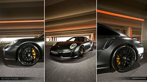 Matte Black Porsche 911 Turbo S By Mm Performance Gtspirit