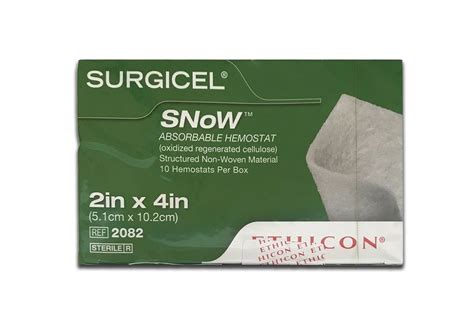 2083 Ethicon Surgicel Snow Hemostat 4 In X 4 In