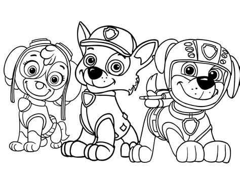 Dibujos De Patrulla Canina Para Colorear Para Colorear Pintar E