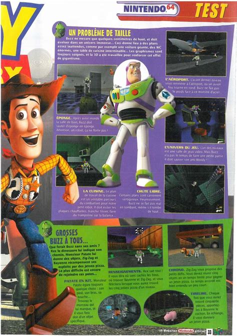 Scan Of The Review Of Toy Story 2 Published In The Magazine Le Magazine