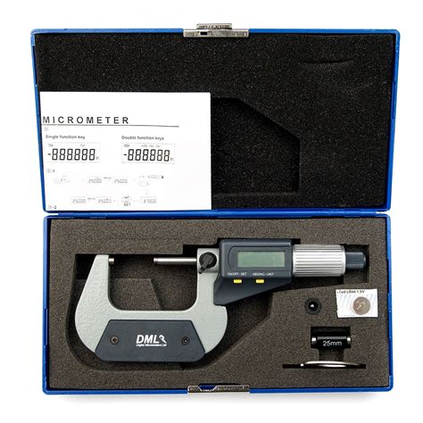 Dml Dm3050 Ip54 Digital Micrometer 25 50mm 1 2 Dml