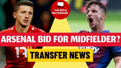 arsenal transfer news gunners make bid for midfielder red and whiteboard youtube