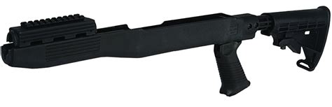 Tapco Stock T6 Adjustable Sks Rifle Polymer Blk Wo Channel B Tactical