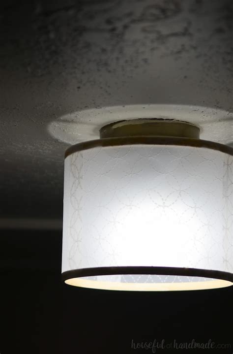 Diy Drum Ceiling Light Upcycle A Houseful Of Handmade
