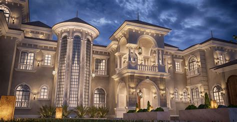 Private Palace Design At Doha Qatar On Behance Rumah Mewah Kemewahan