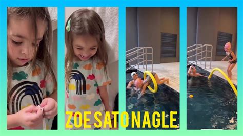 Zoe Cuidando Do Papai Duda Nagle Aula De Natação Youtube