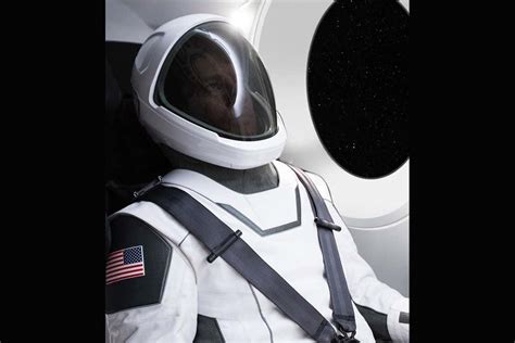 The helmet has the radio and mics, naturally, and air and electricity flow through a single. Elon Musk shows off first photo of SpaceX space suit | New ...